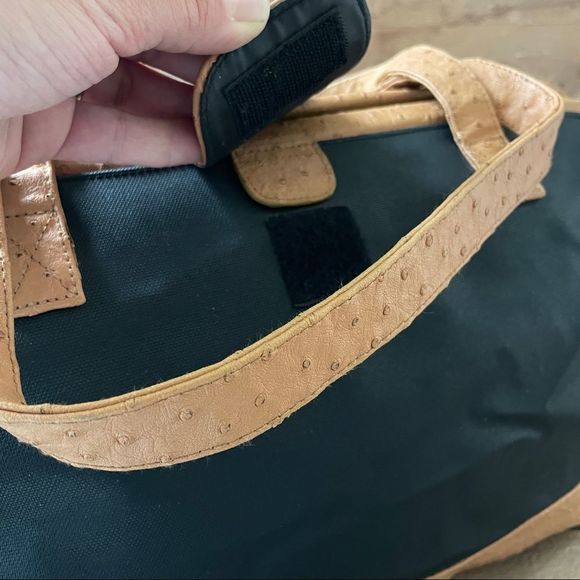 Elizabeth Arden Vegan Ostrich Shoulder Satchel Travel Bag - Picture 6 of 13